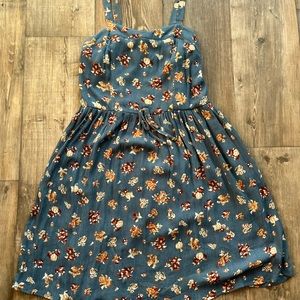 Cute Blue Floral Dress